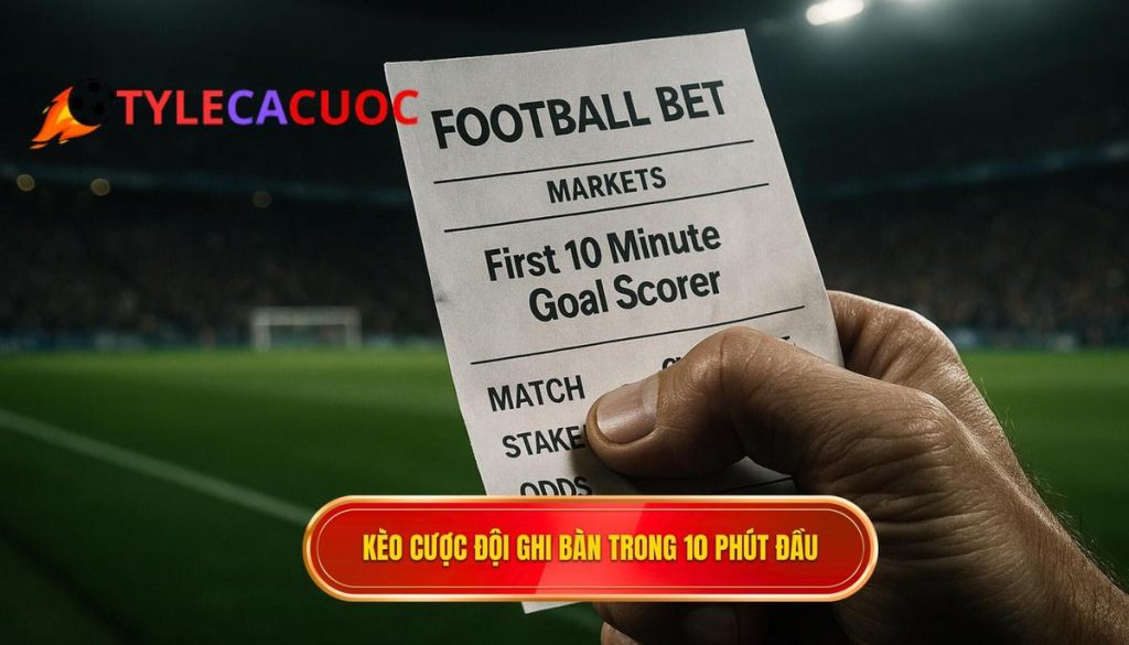 Kèo cược đội ghi bàn trong 10 phút đầu