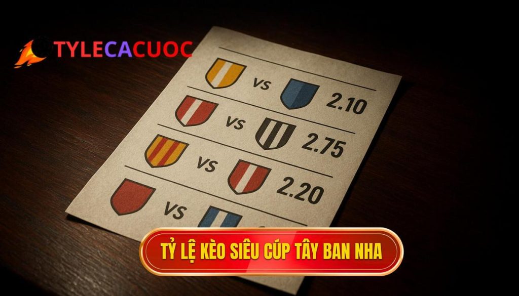 thumb - Tỷ lệ kèo siêu cúp Tây Ban Nha